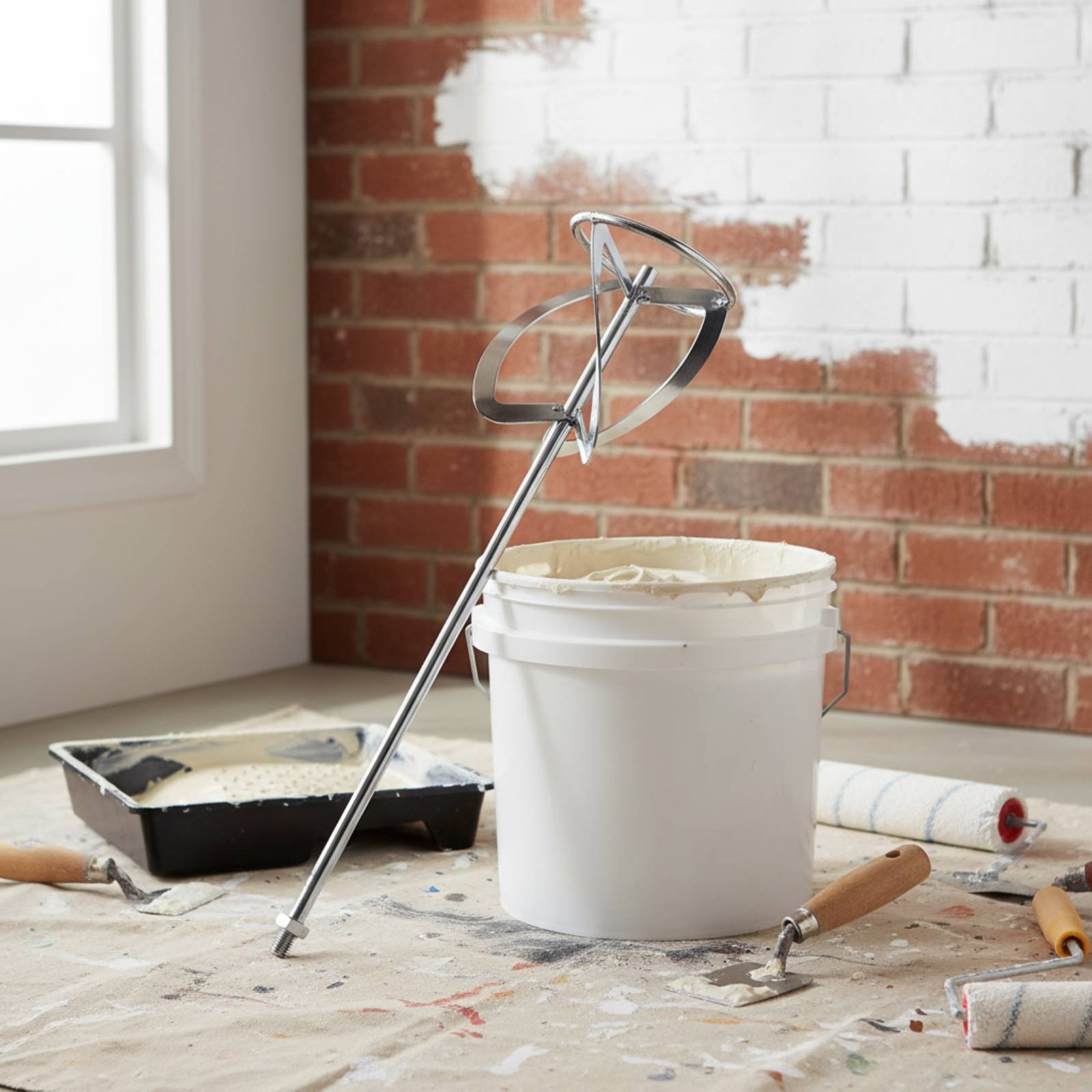 Power Tools Workshop - Cement Blender Paddle Sturdy Duty Drill