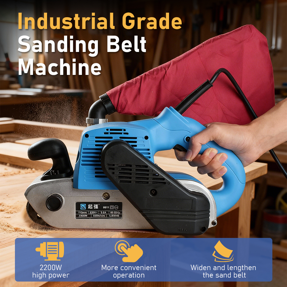 Belt Sander Portable - Tungfull 2200W Electric Belt Sander Heavy