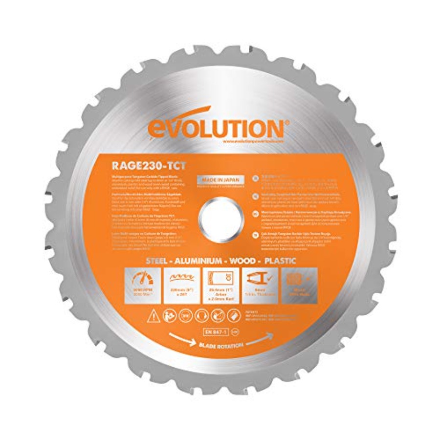 Power Tools Wood - Power Tools RAGE230BLADE Multi-Material TCT Blade