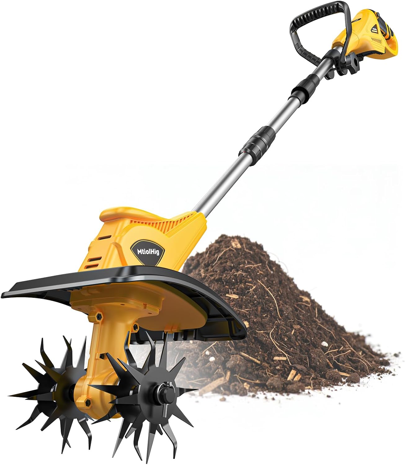 Power Tools Workshop - Cordless Tiller Cultivator Compatible with Dewalt