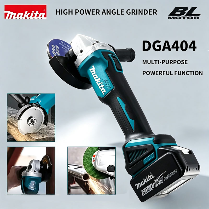 Power Tools Makita Set - Makita 18V DGA404 Cordless Angle Grinder
