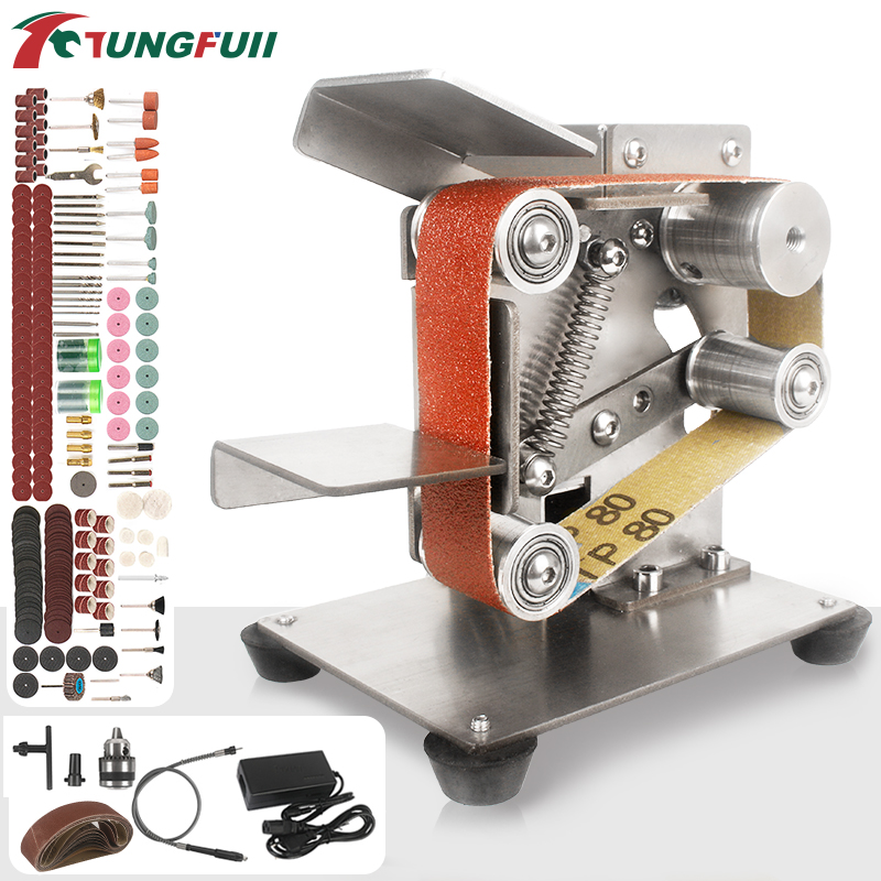 Belt Sander Portable - 110V-220V Mini Belt Sander Grinding Machine