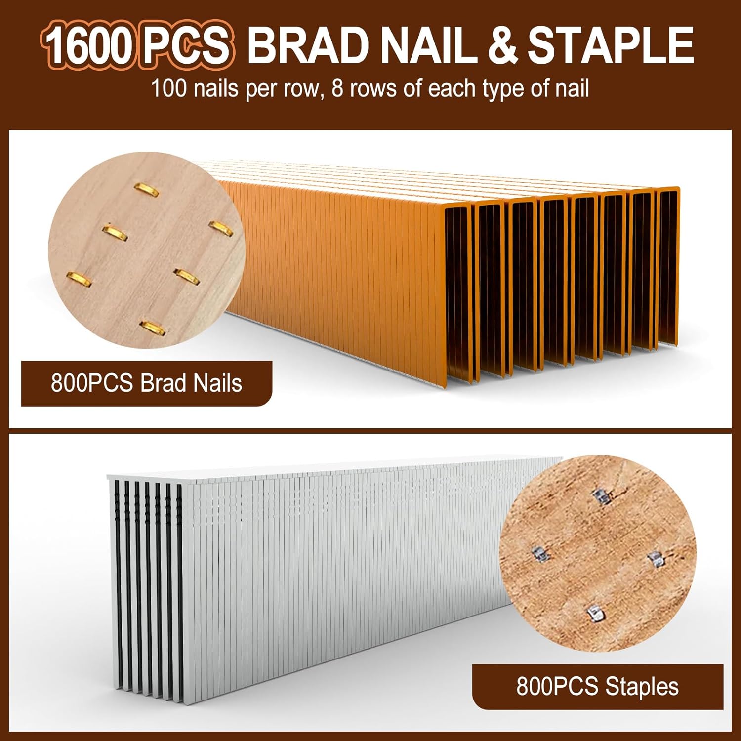 Staple Gun Electric - 1600pcs/box F32 Brad Nails 425K Staples