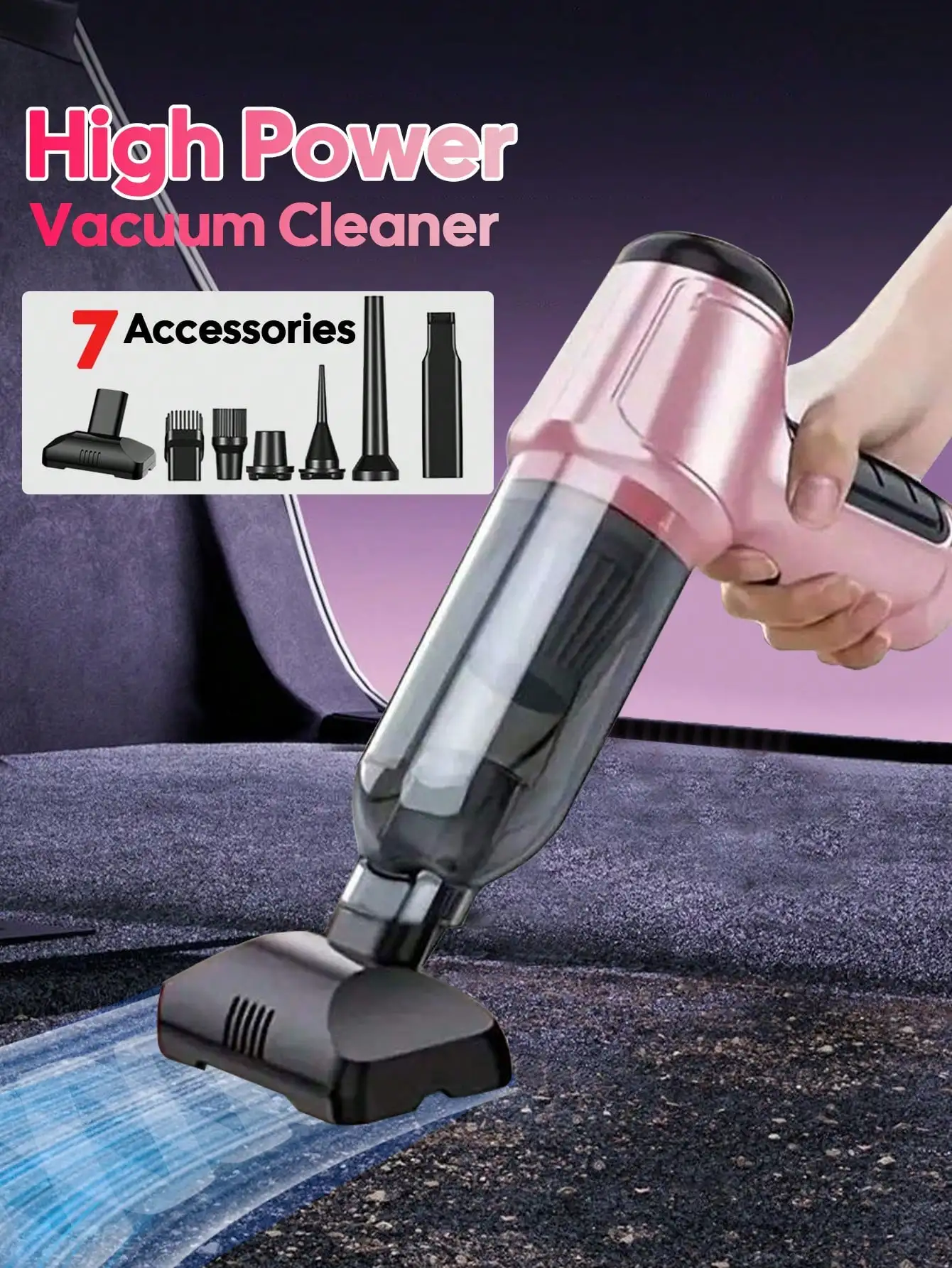 Air Compressor Mini - Portable Wireless Vacuum Cleaner, High-Power Mini