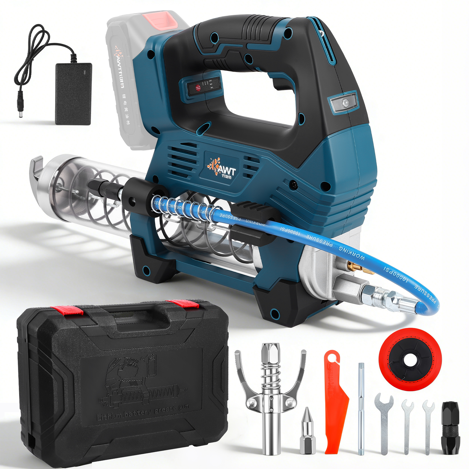 Power Tools Grease - Battery Grease Gun, 12000 PSI Grease