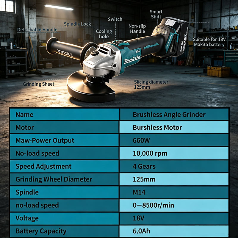 Makita DGA506 18V 125mm Cordle - Power Tools Makita Set review and price