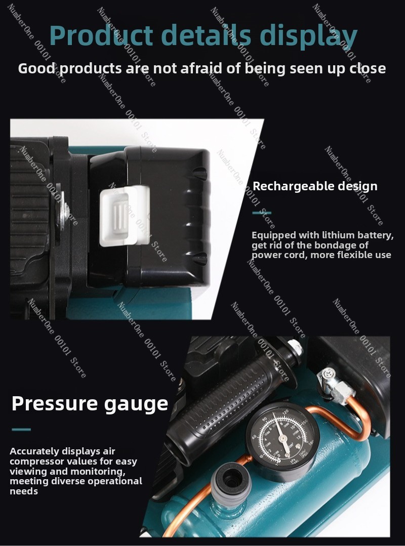 Lithium battery 1.5l air compr - Air Compressor Mini review and price