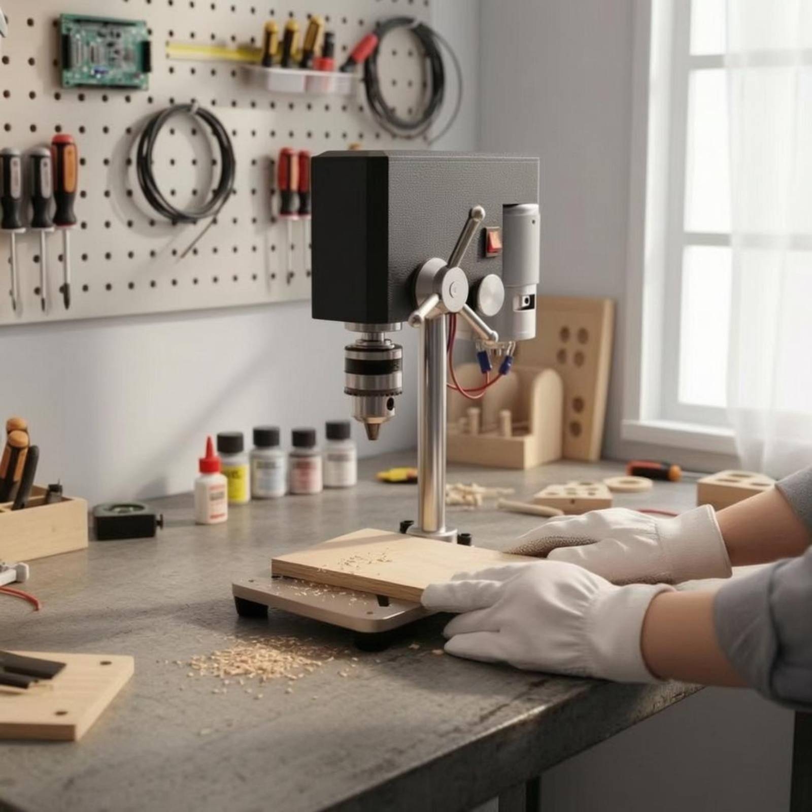 Mini Bench Drill Press Small S - Power Tools Workshop review and price