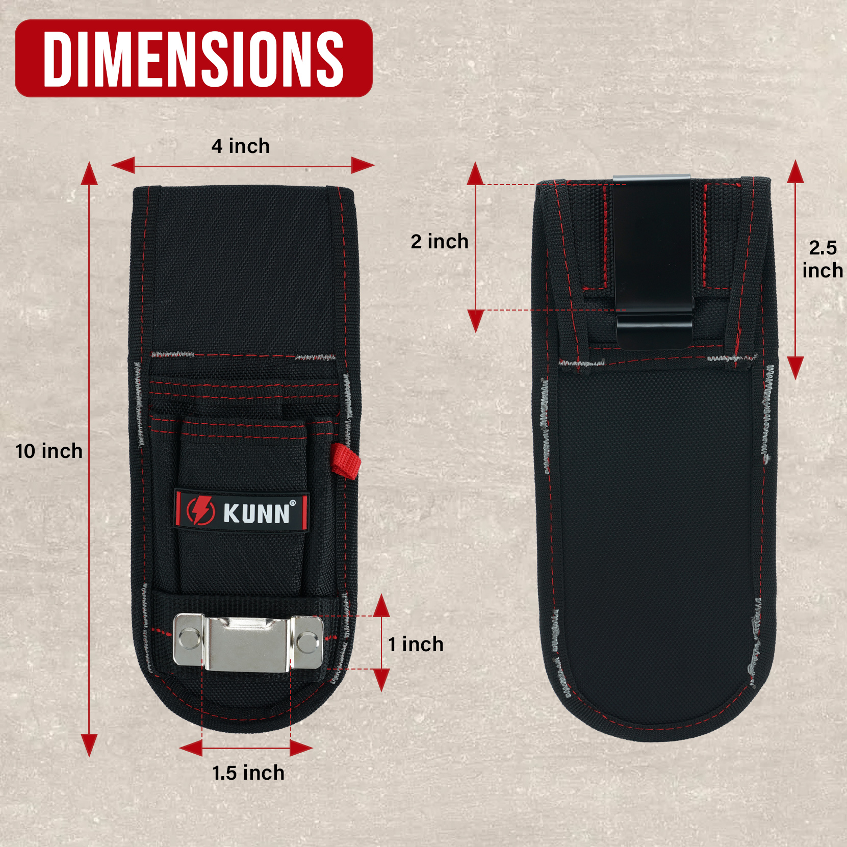 KUNN Small Tool Pouch with Bel - Bag Power Tools review and price