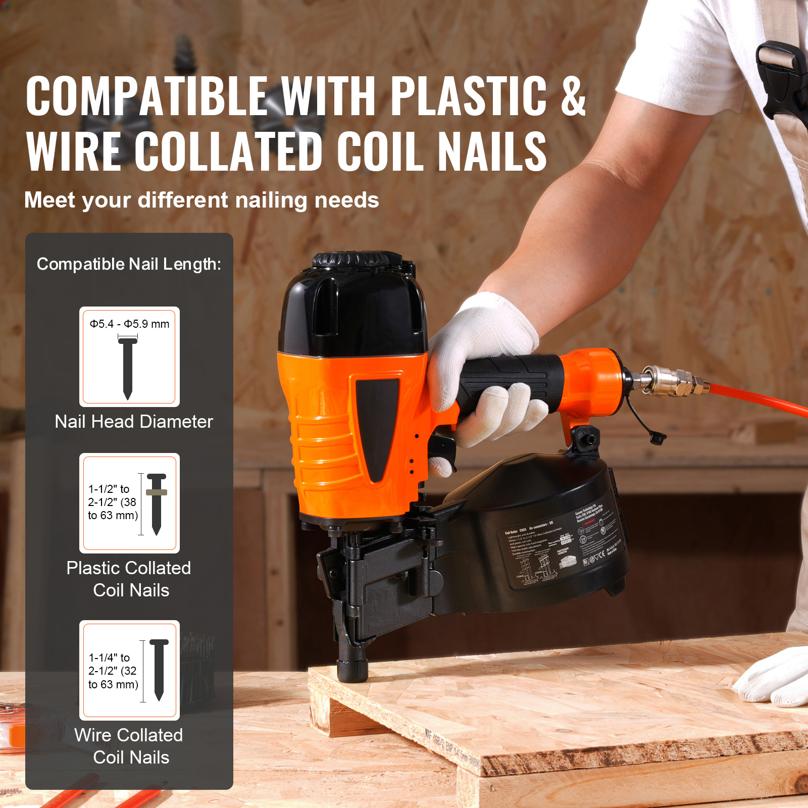 SucceBuy Coil Siding Nailer CN - Staple Gun Electric review and price