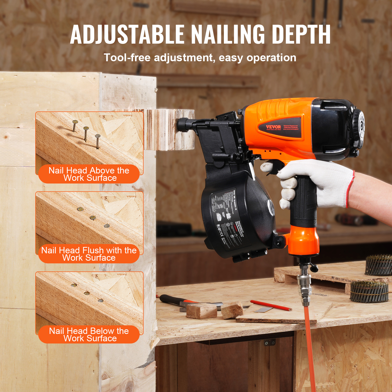 SucceBuy Coil Siding Nailer CN - Staple Gun Electric review and price