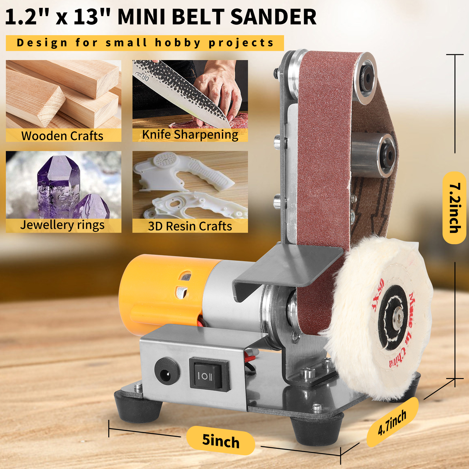 Mini Speed Regulating Electric - Belt Sander Portable review and price