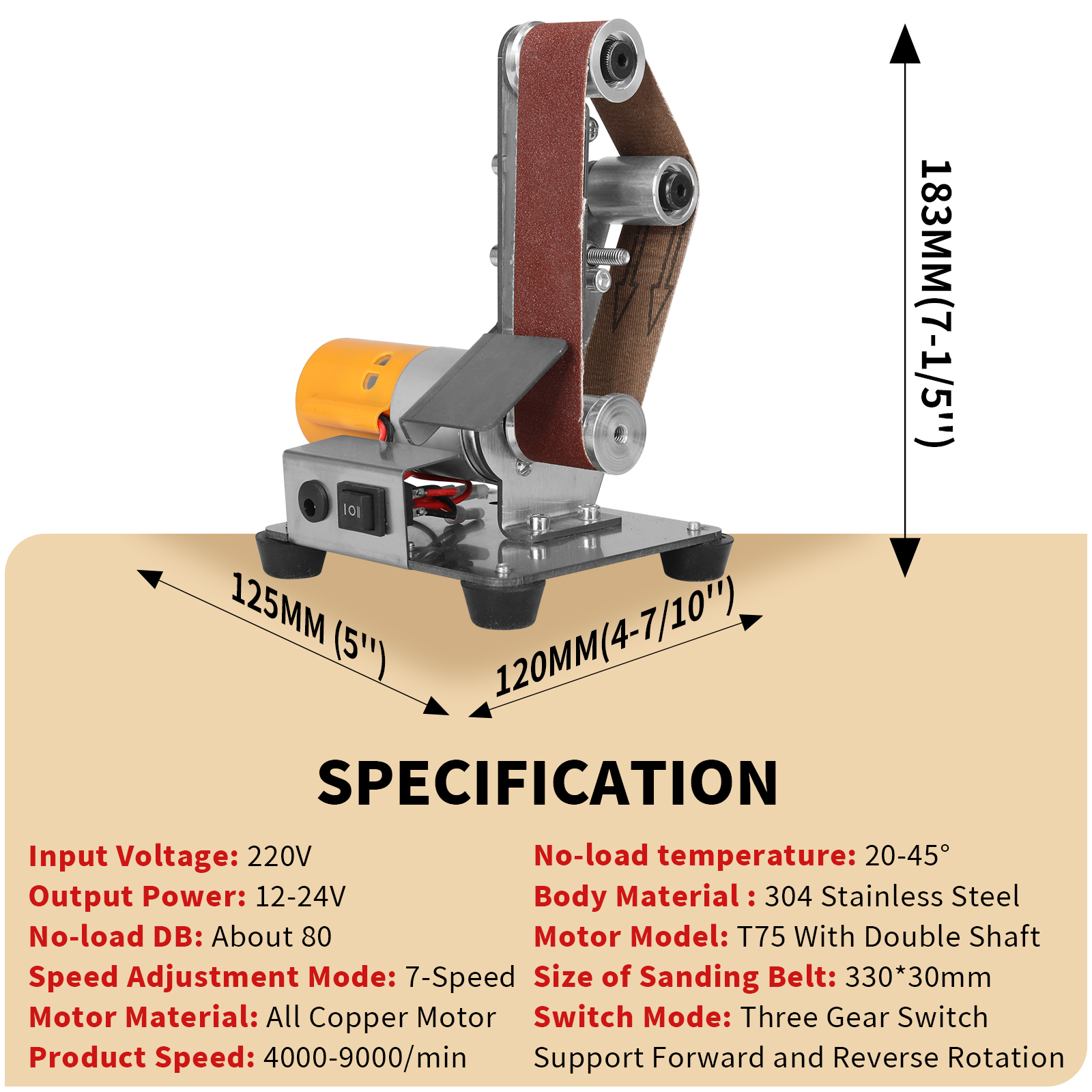 Mini Speed Regulating Electric - Belt Sander Portable review and price