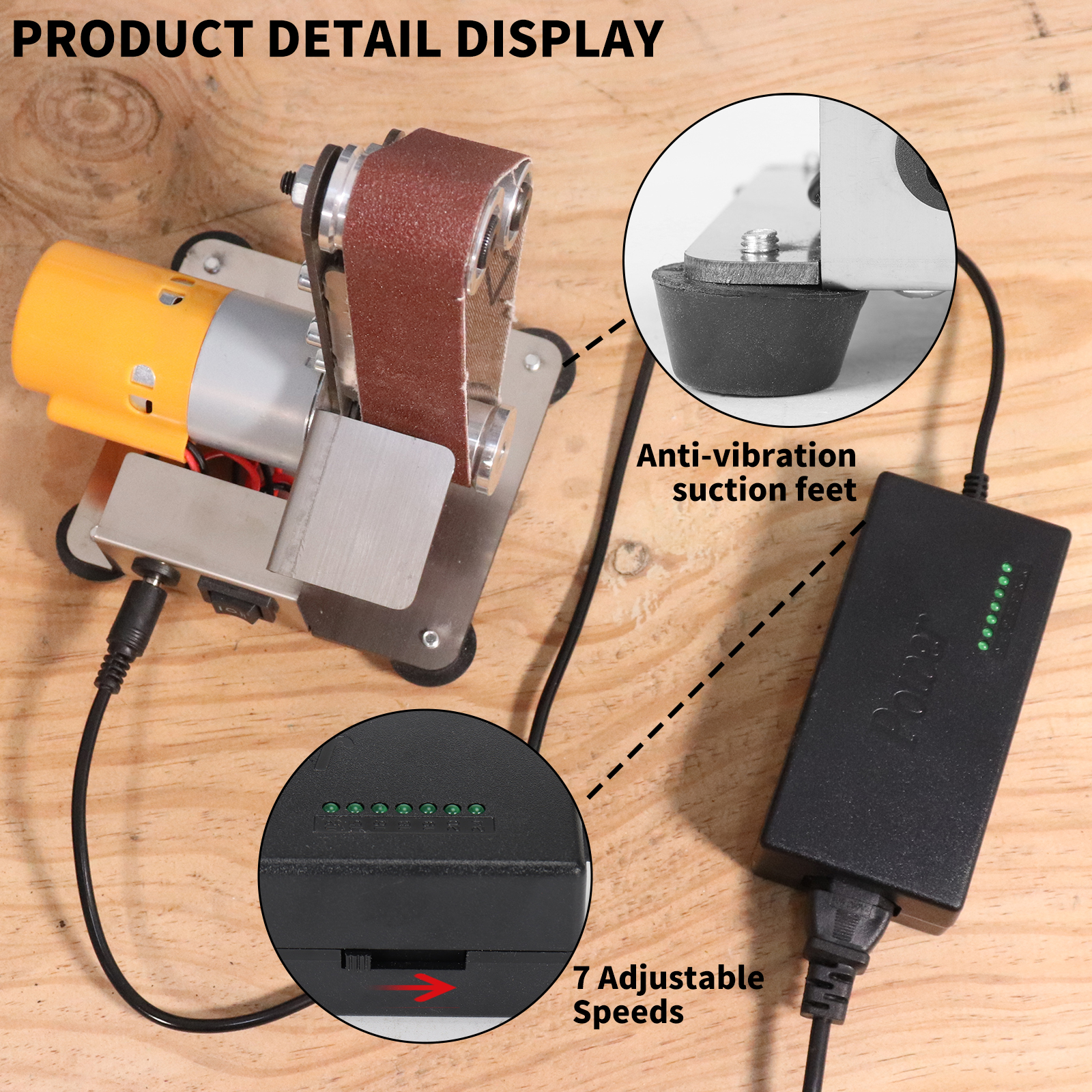 Mini Speed Regulating Electric - Belt Sander Portable review and price