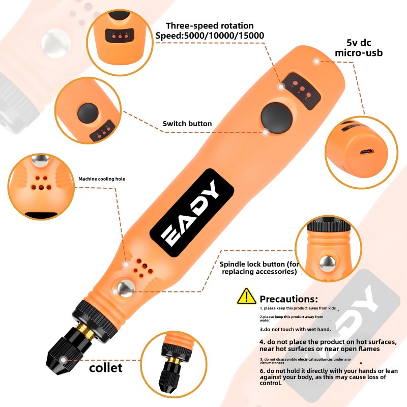 USB Cordless Rotary Tool Kit – - Power Tools Workshop review and price