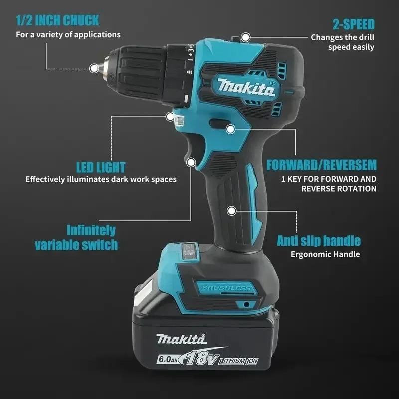 Makita DDF485 10MM Rechargeabl - Power Tools Makita Set review and price