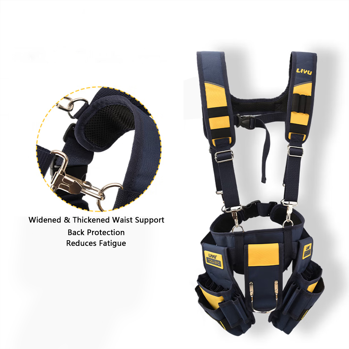 LIYU Tool Belt with Suspenders - Bag Power Tools review and price