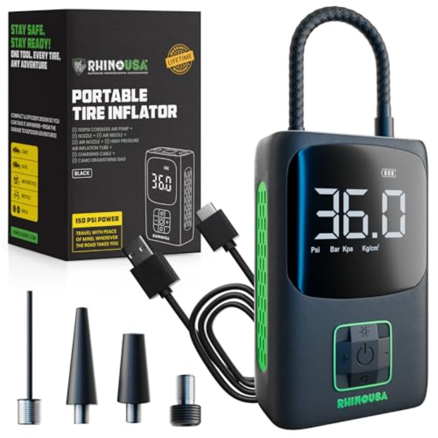 Tire Inflator Portable Air Com - Air Compressor Mini review and price