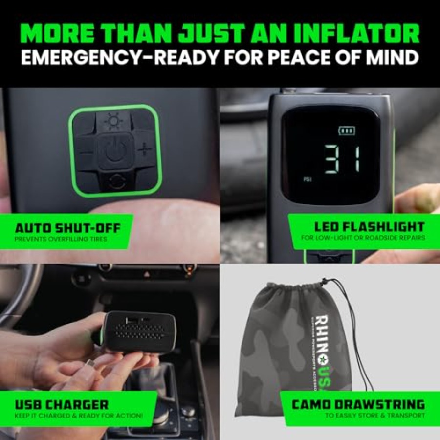 Tire Inflator Portable Air Com - Air Compressor Mini review and price