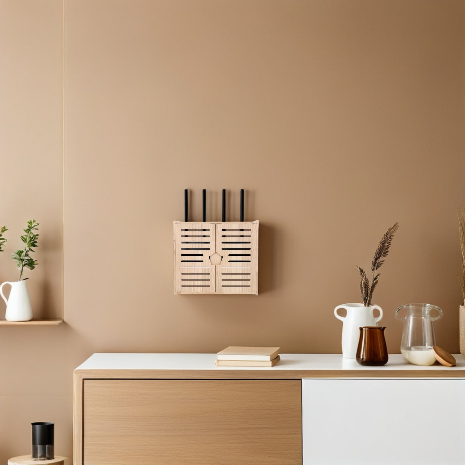 Wooden WiFi Router Storage Box - Power Tools Wood review and price