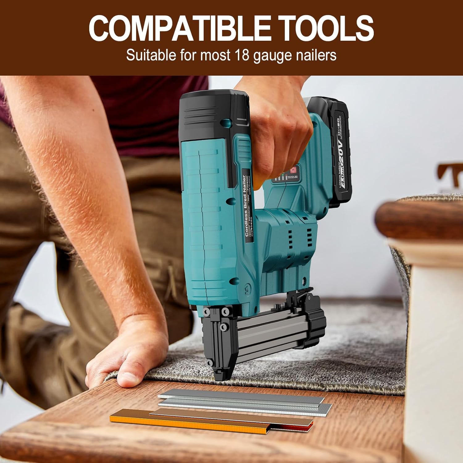 1600pcs/box F32 Brad Nails 425 - Staple Gun Electric review and price