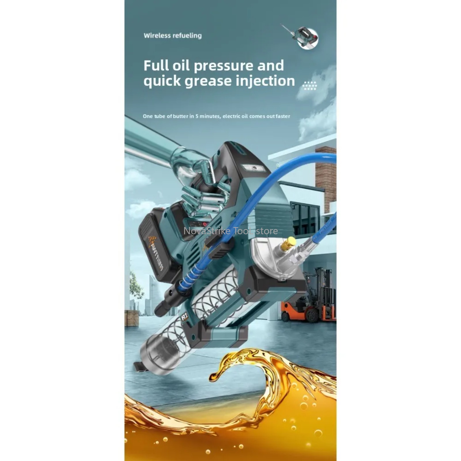 Brushless 600CC Electric Greas - Power Tools Grease review and price